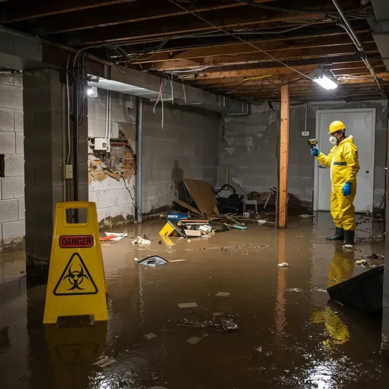 Flooded Basement Electrical Hazard in Haymarket, VA Property